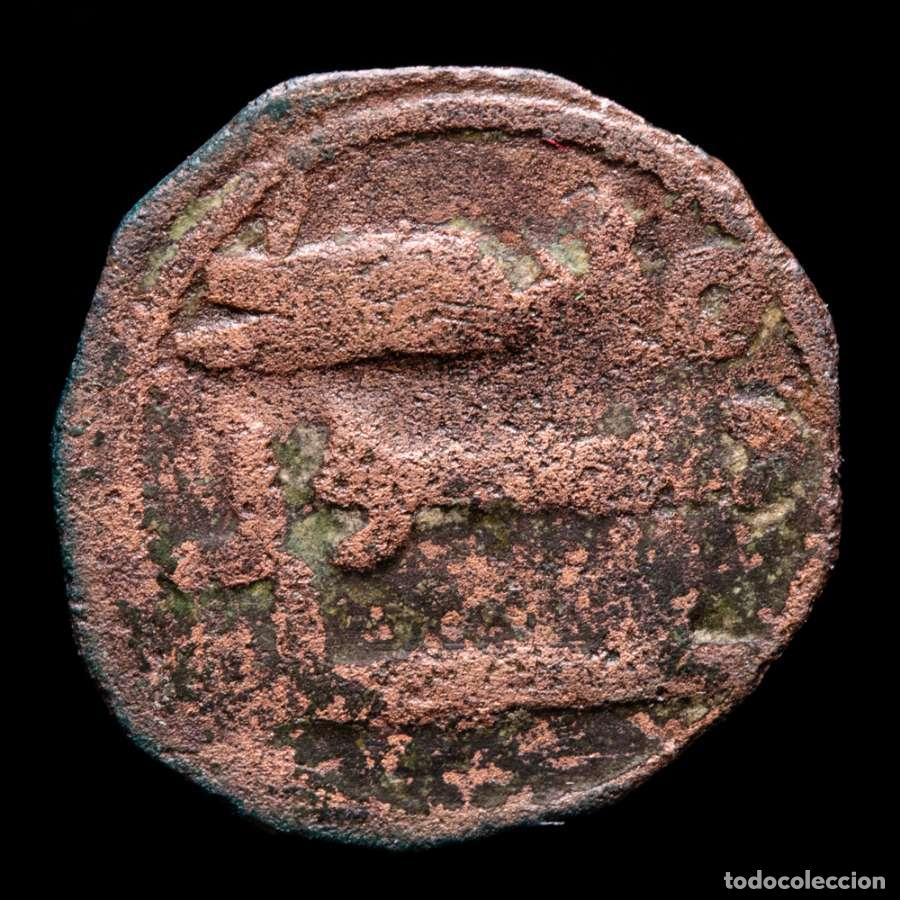 Monedas hispano &aacute;rabes: Emirato. Abd Al-Rahman II 206-238 H / 821-852 d.C. Felus. (FEL132)