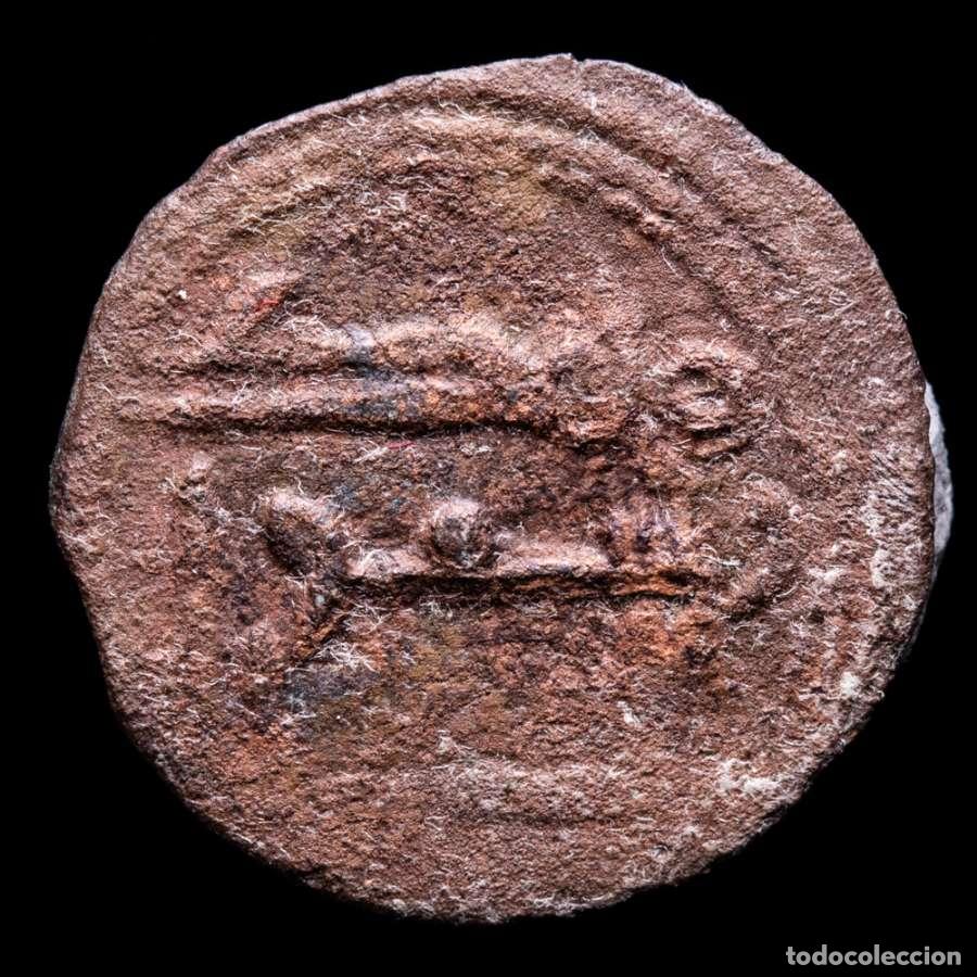 Monedas hispano &aacute;rabes: Emirato. Abd Al-Rahman II 206-238 H / 821-852 d.C. Felus. (FEL119)