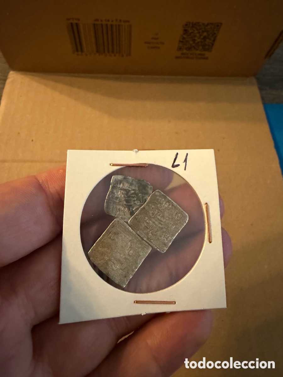 Monedas Hispano &aacute;rabes: 3 Almohade .Dirham D&iacute;rhem.Merinies plata silver L1 - Foto 2