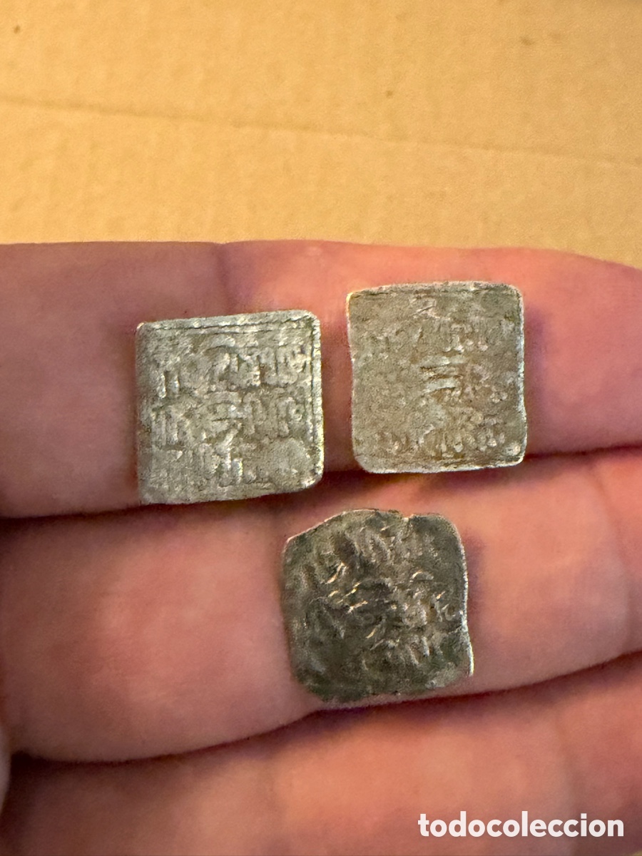 Monedas Hispano &aacute;rabes: 3 Almohade .Dirham D&iacute;rhem.Merinies plata silver L1 - Foto 5