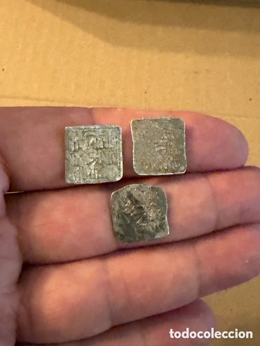 Monedas Hispano &aacute;rabes: 3 Almohade .Dirham D&iacute;rhem.Merinies plata silver L1 - Foto 6
