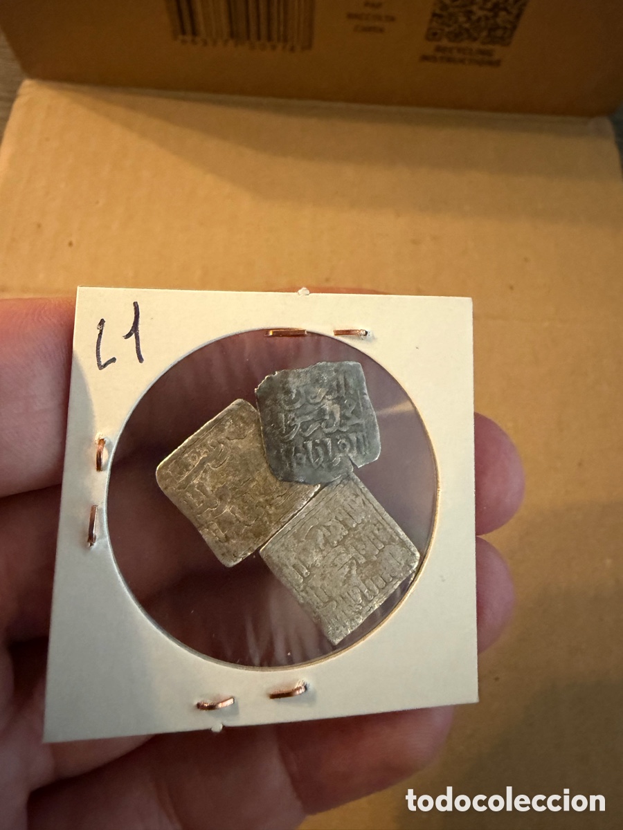 Monedas Hispano &aacute;rabes: 3 Almohade .Dirham D&iacute;rhem.Merinies plata silver L1 - Foto 1