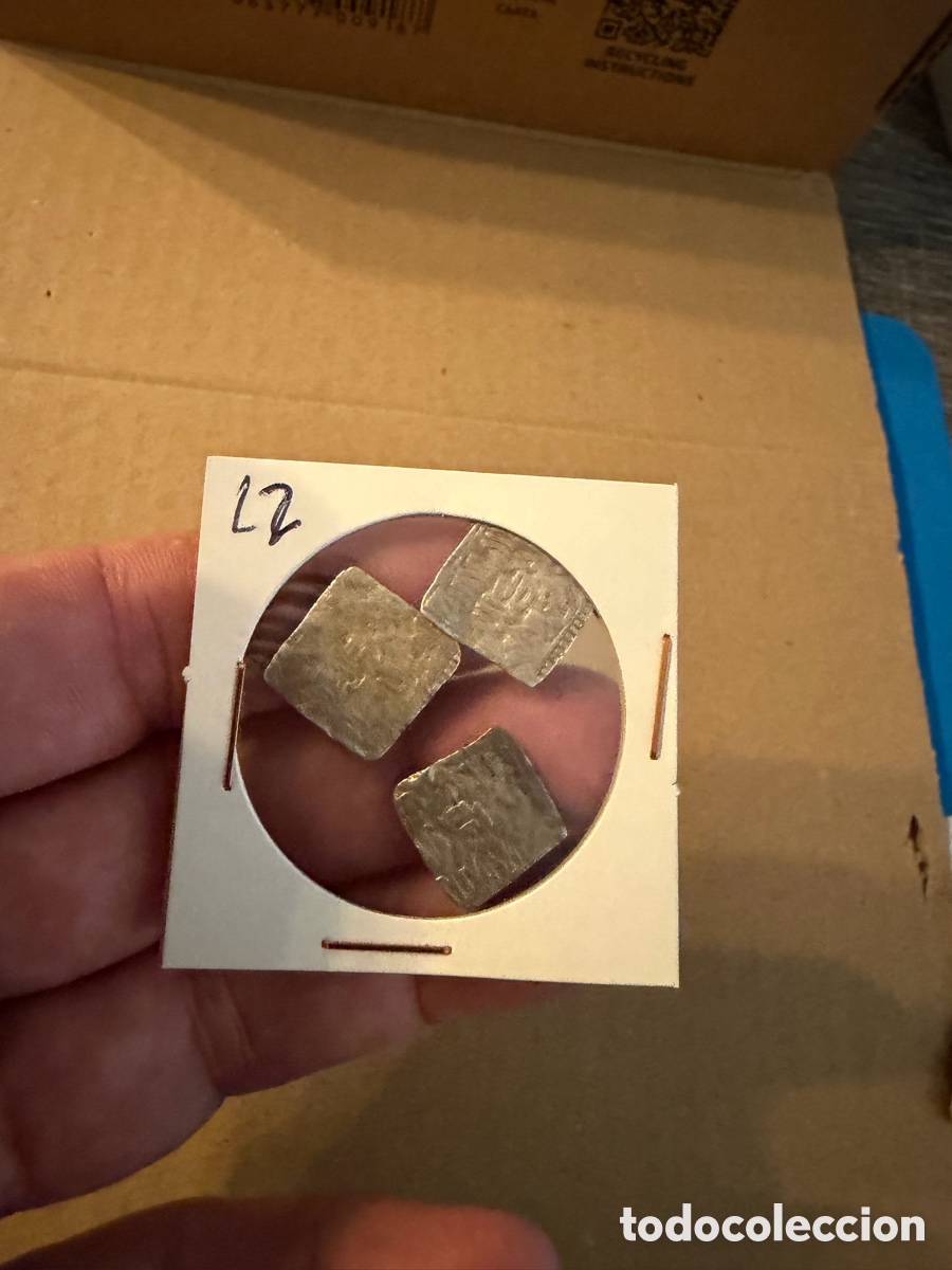 Monedas Hispano &aacute;rabes: 3 Almohade .Dirham D&iacute;rhem.Merinies plata silver L2 - Foto 2