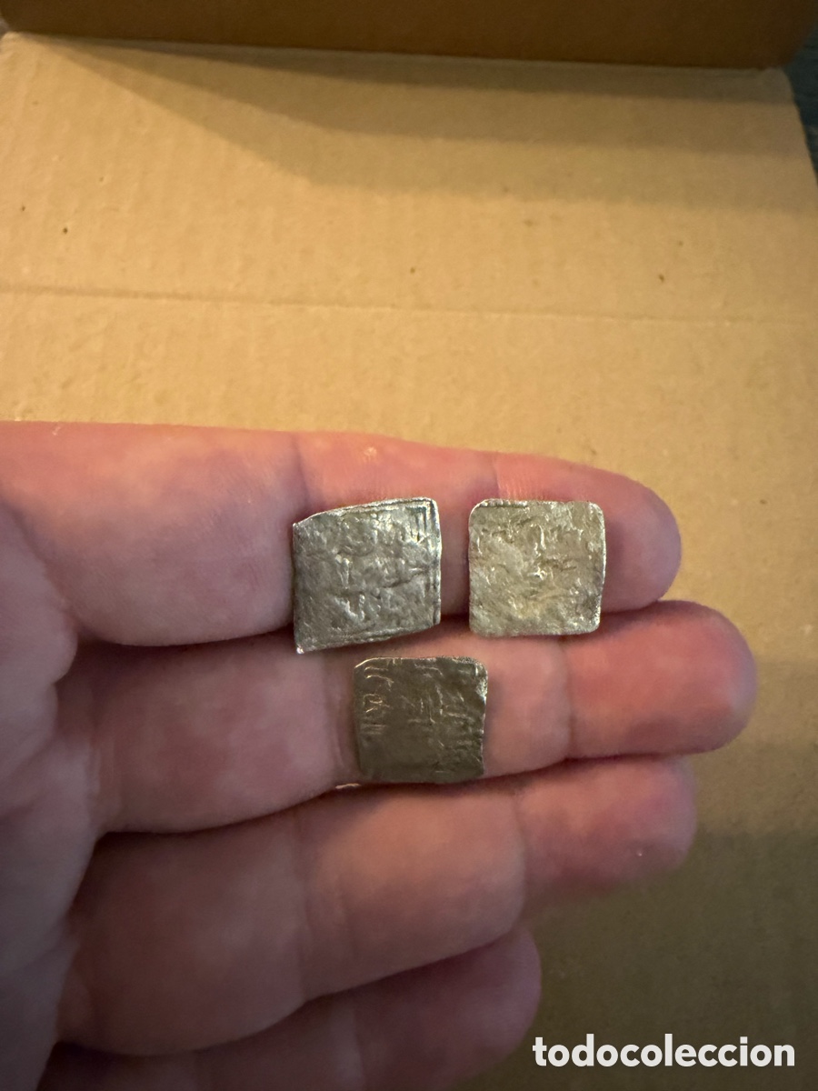 Monedas Hispano &aacute;rabes: 3 Almohade .Dirham D&iacute;rhem.Merinies plata silver L2 - Foto 3