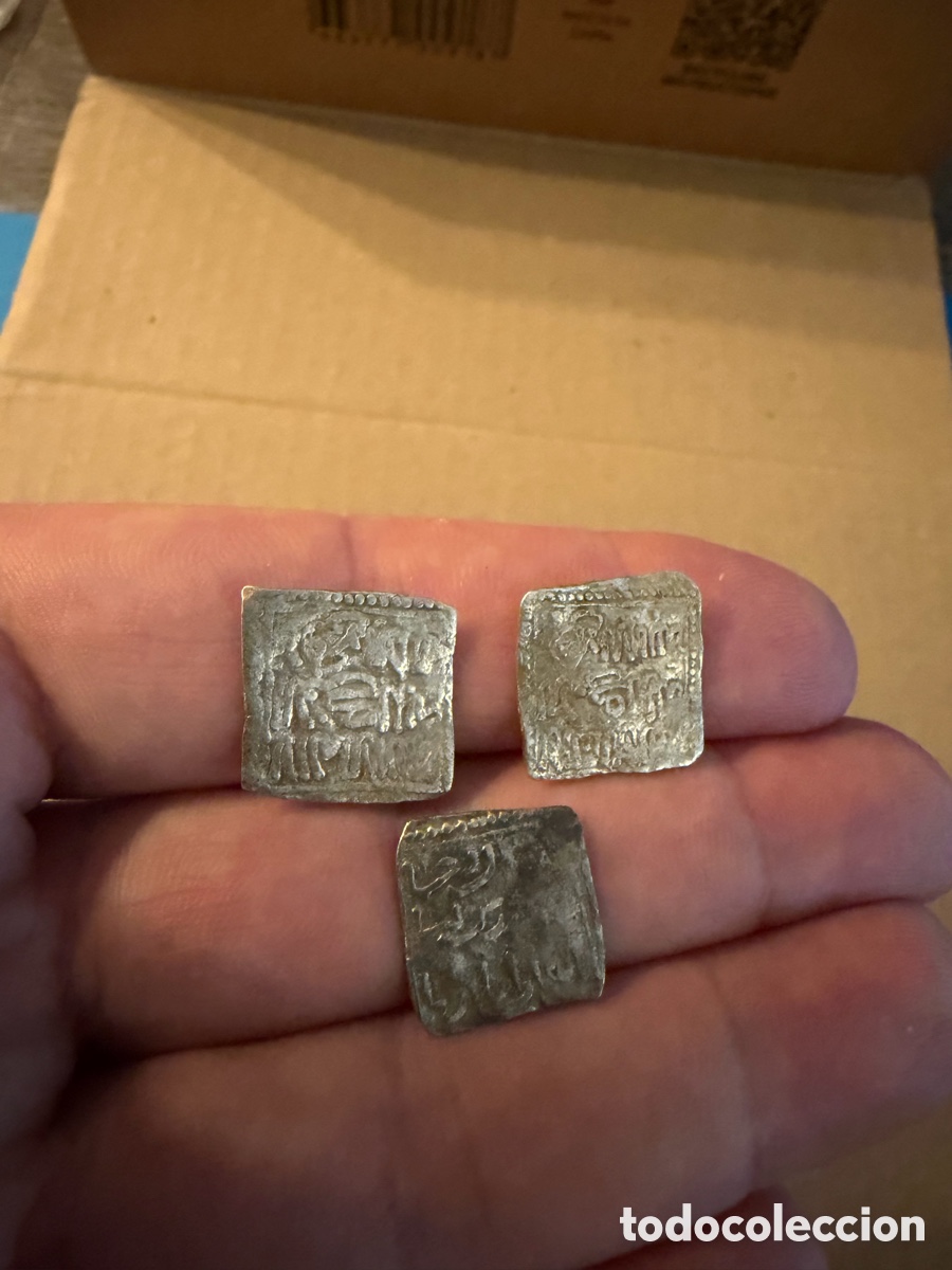 Monedas Hispano &aacute;rabes: 3 Almohade .Dirham D&iacute;rhem.Merinies plata silver L2 - Foto 7