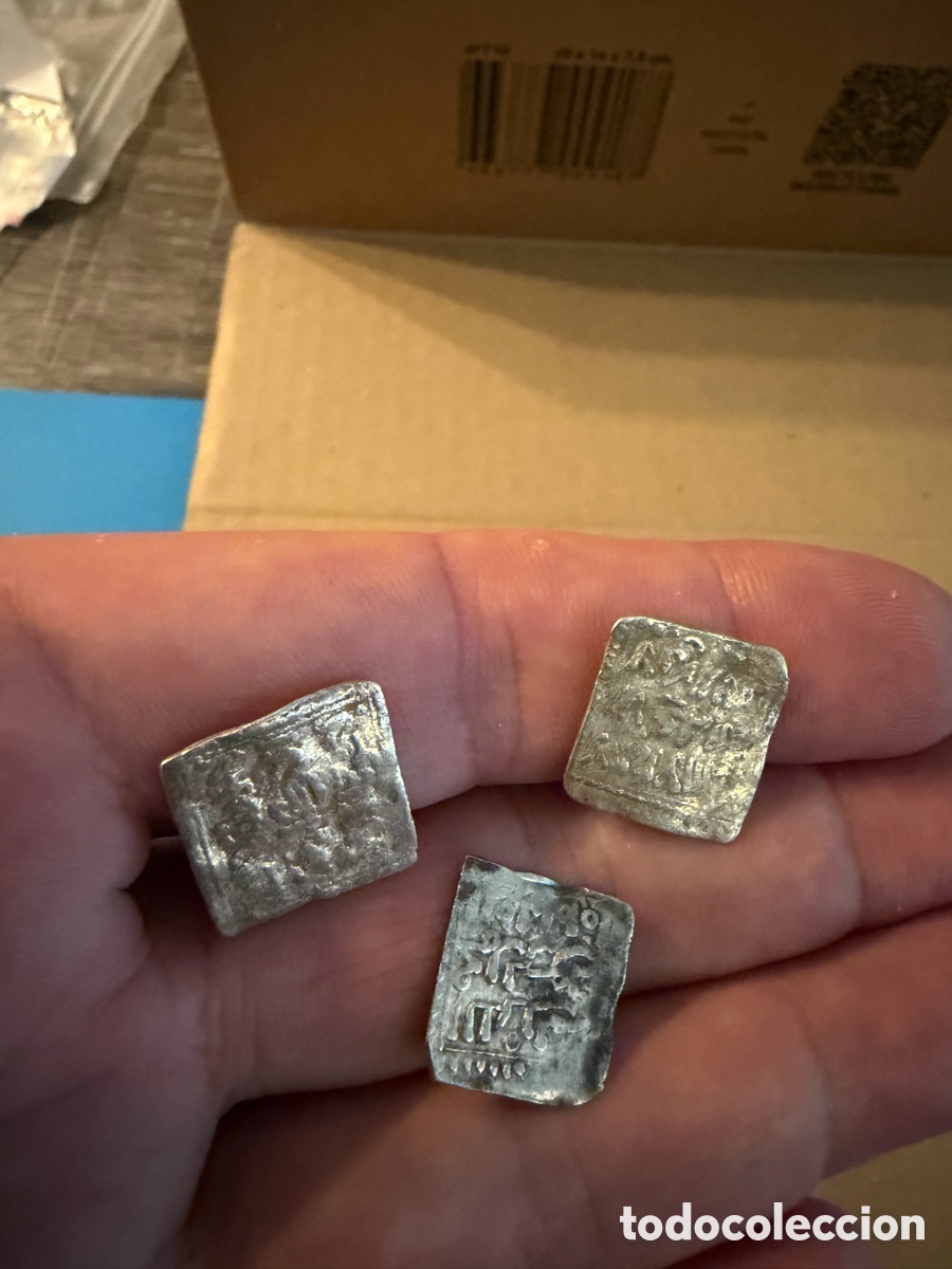 Monedas Hispano &aacute;rabes: 3 Almohade .Dirham D&iacute;rhem.Merinies plata silver L3 - Foto 5