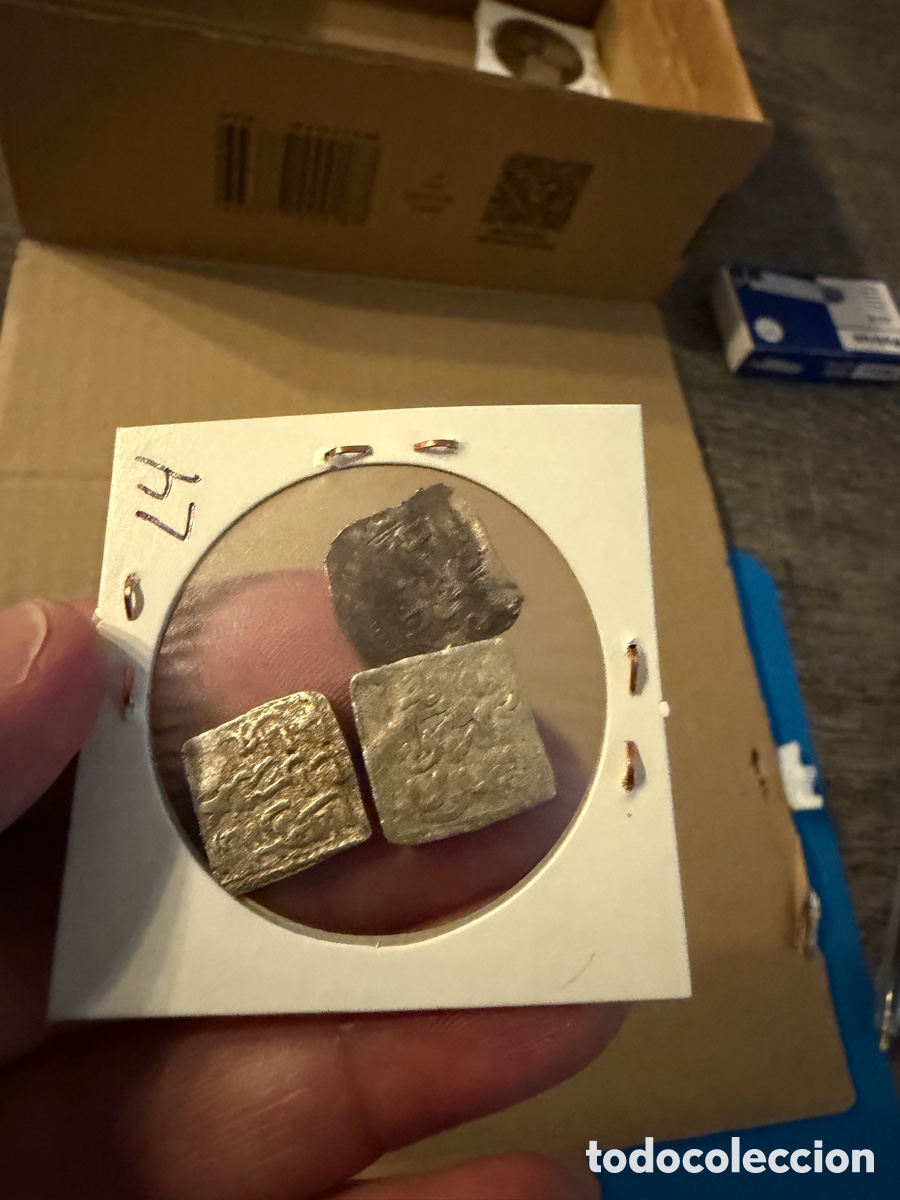 Monedas Hispano &aacute;rabes: 3 Almohade .Dirham D&iacute;rhem.Merinies plata silver L4 - Foto 3