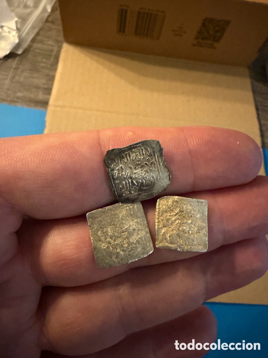 Monedas Hispano &aacute;rabes: 3 Almohade .Dirham D&iacute;rhem.Merinies plata silver L4 - Foto 5