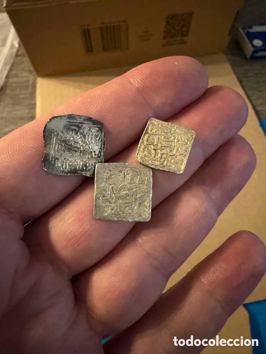 Monedas Hispano &aacute;rabes: 3 Almohade .Dirham D&iacute;rhem.Merinies plata silver L4 - Foto 8