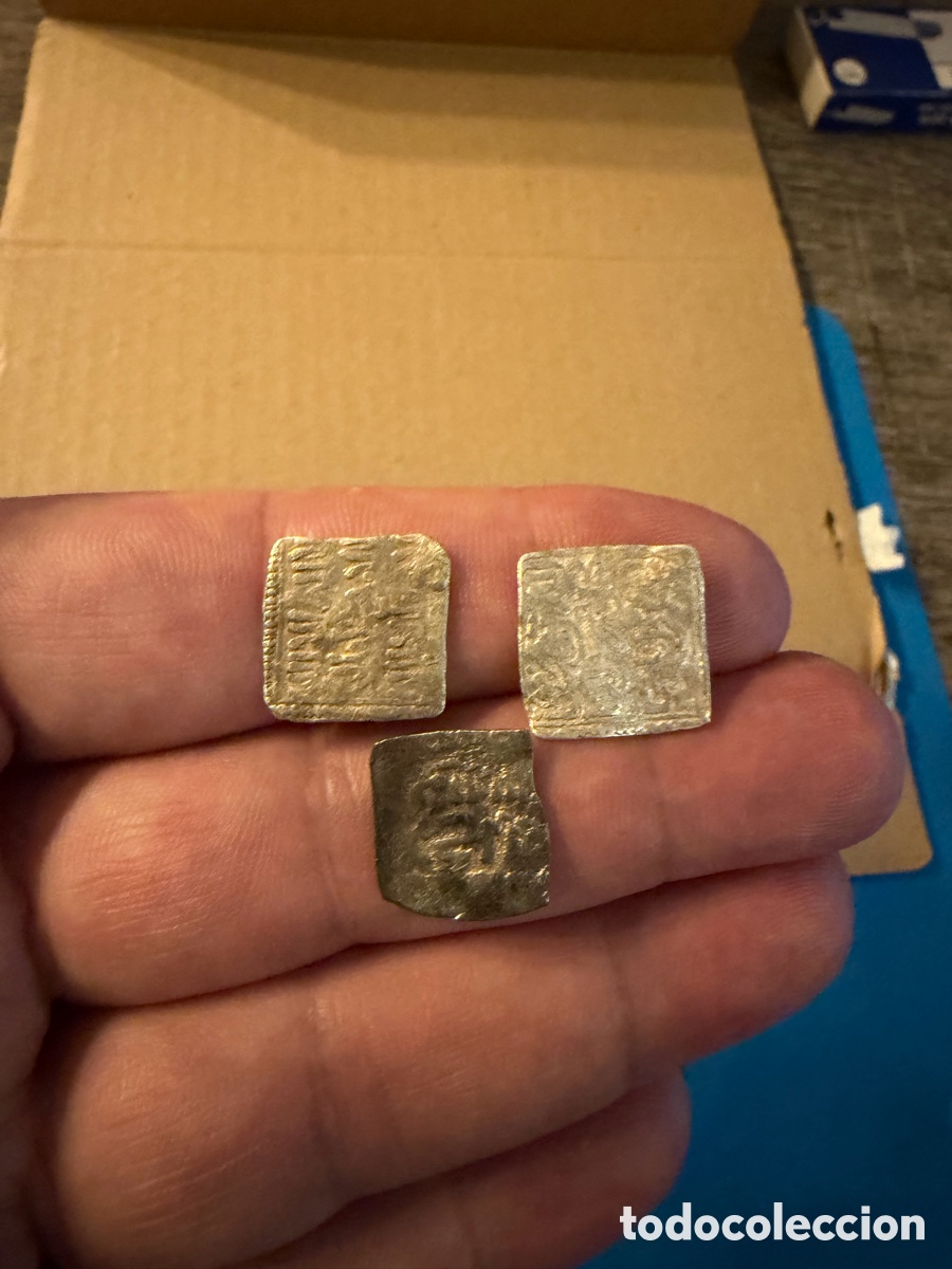 Monedas Hispano &aacute;rabes: 3 Almohade .Dirham D&iacute;rhem.Merinies plata silver L5 - Foto 4