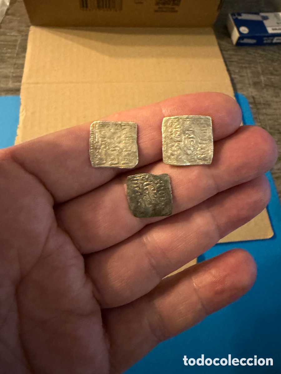 Monedas Hispano &aacute;rabes: 3 Almohade .Dirham D&iacute;rhem.Merinies plata silver L5 - Foto 9
