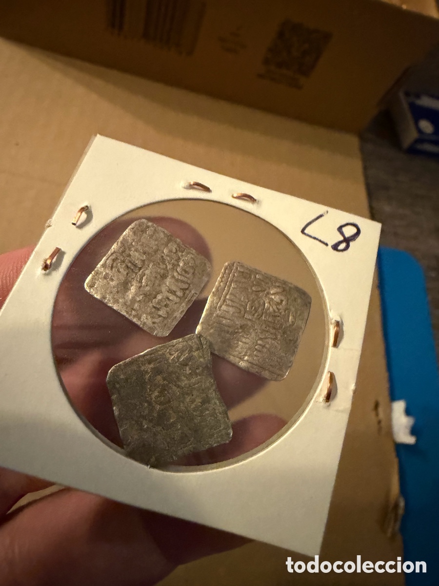 Monedas Hispano &aacute;rabes: 3 Almohade .Dirham D&iacute;rhem.Merinies plata silver L8 - Foto 2