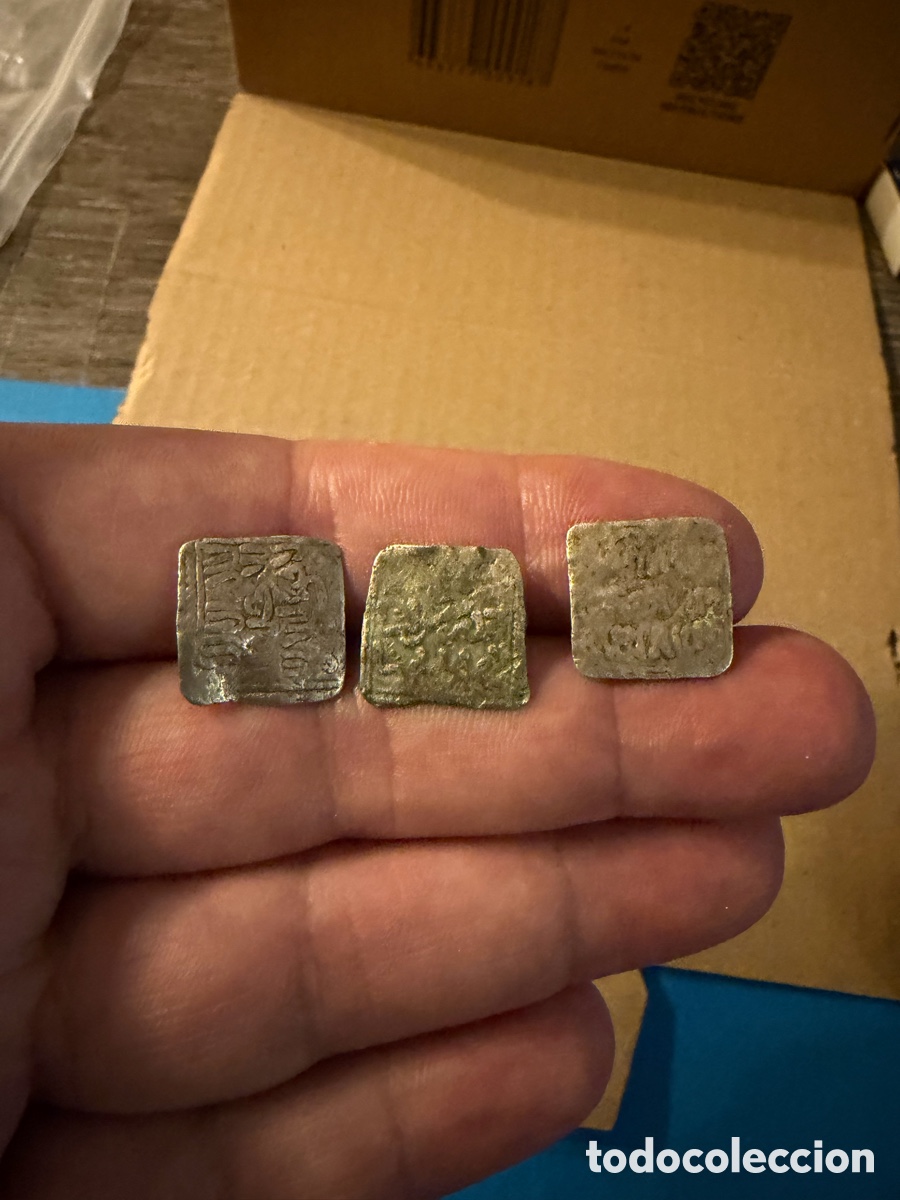 Monedas Hispano &aacute;rabes: 3 Almohade .Dirham D&iacute;rhem.Merinies plata silver L8 - Foto 10