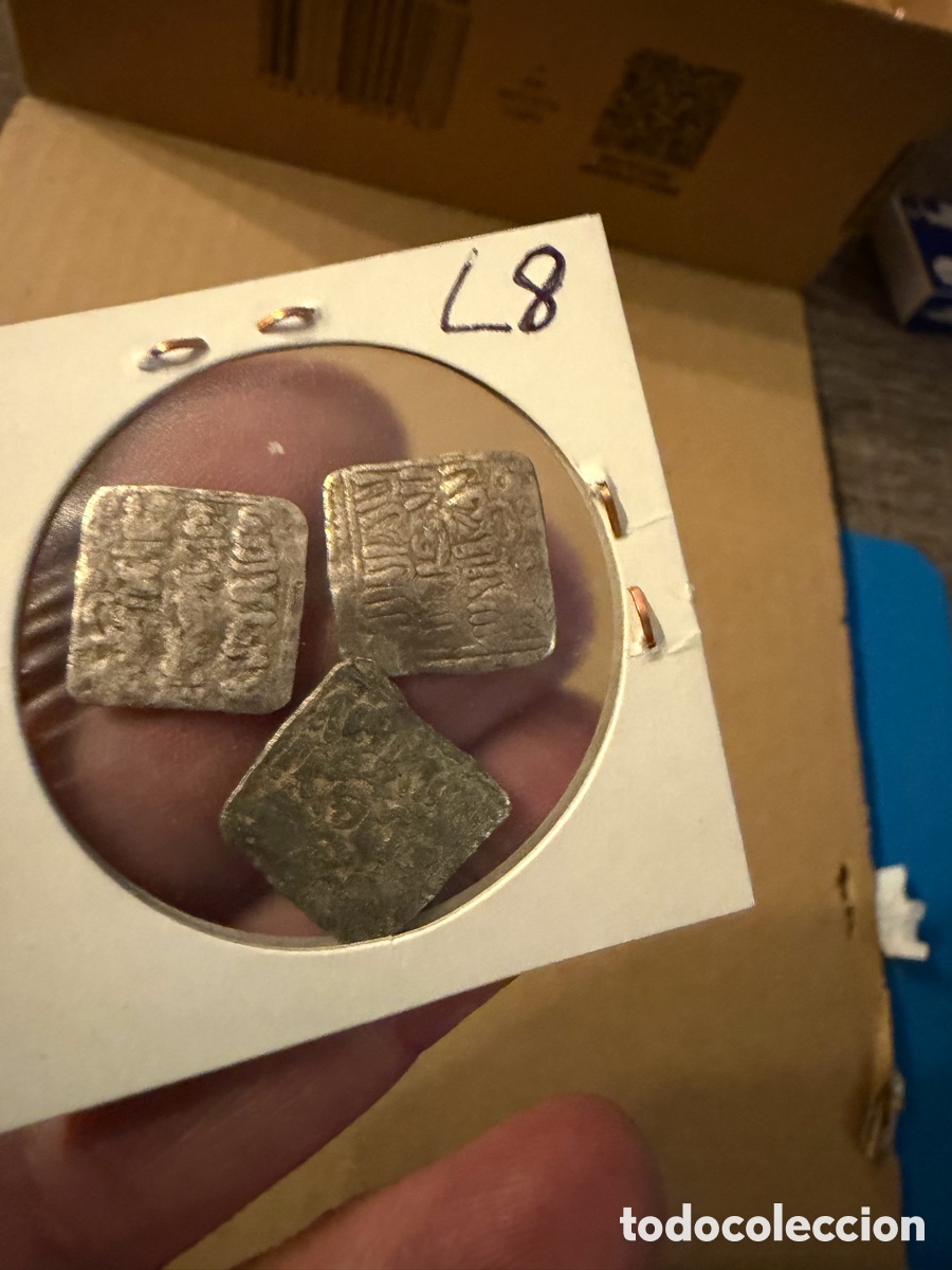 Monedas Hispano &aacute;rabes: 3 Almohade .Dirham D&iacute;rhem.Merinies plata silver L8 - Foto 1