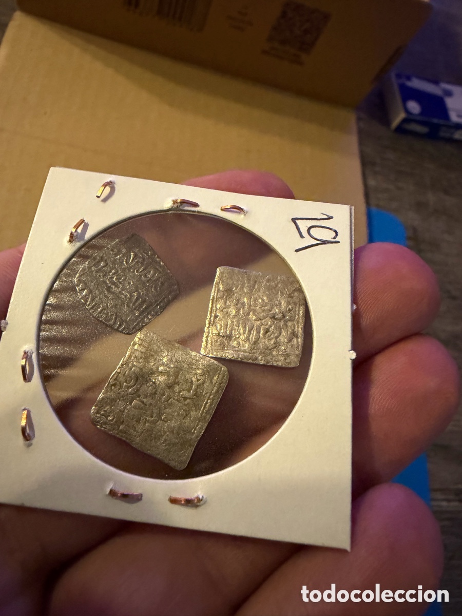 Monedas Hispano &aacute;rabes: 3 Almohade .Dirham D&iacute;rhem.Merinies plata silver L9 - Foto 2
