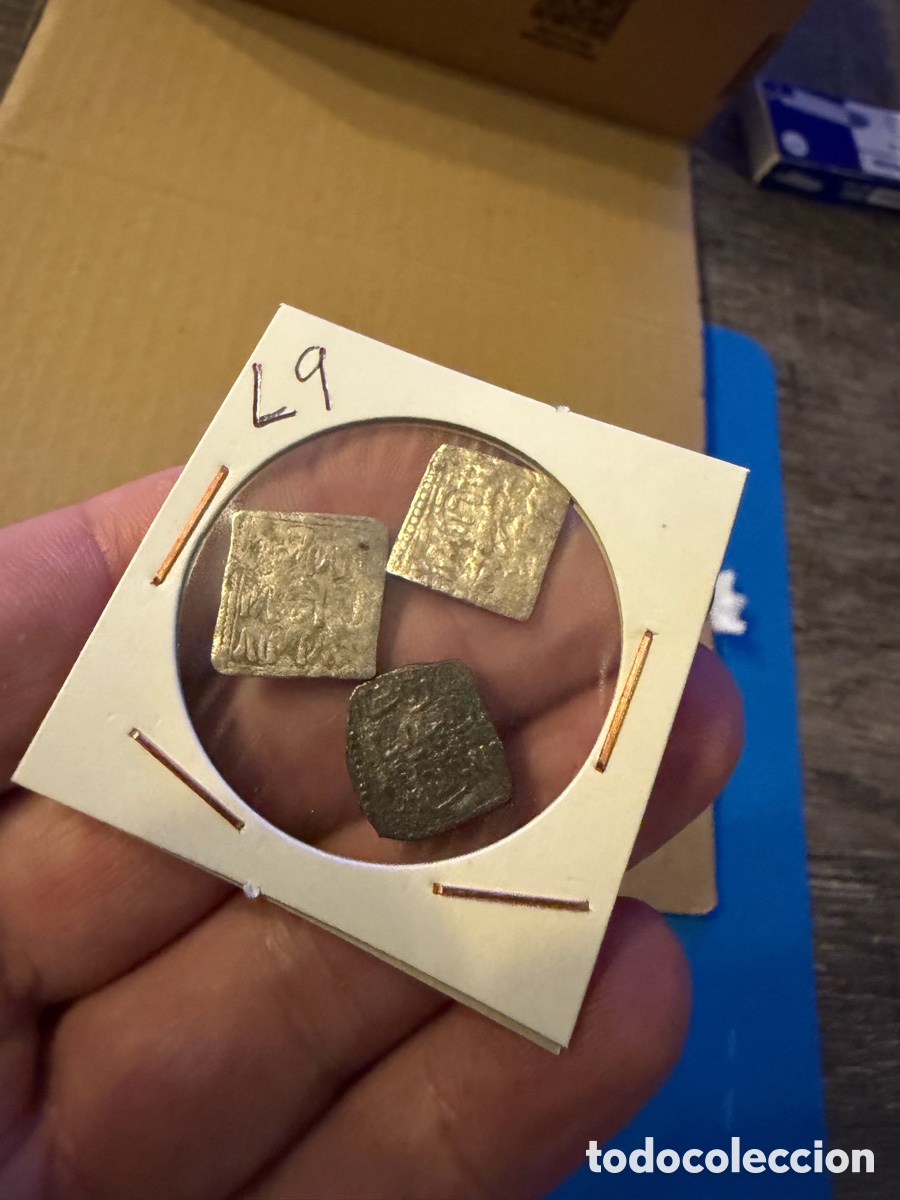 Monedas Hispano &aacute;rabes: 3 Almohade .Dirham D&iacute;rhem.Merinies plata silver L9 - Foto 4