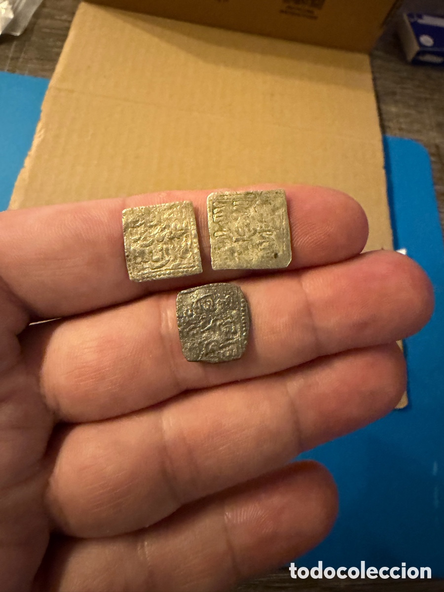 Monedas Hispano &aacute;rabes: 3 Almohade .Dirham D&iacute;rhem.Merinies plata silver L9 - Foto 8