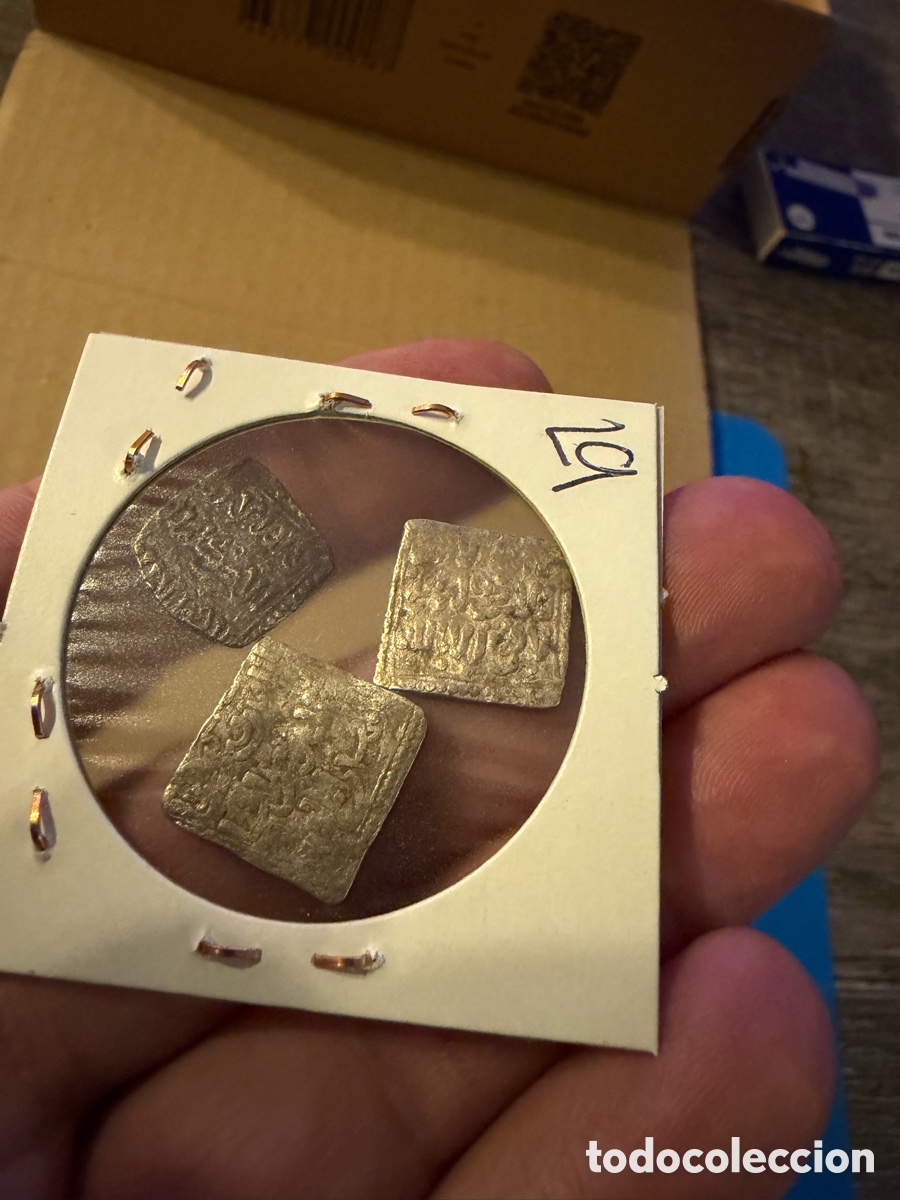Monedas Hispano &aacute;rabes: 3 Almohade .Dirham D&iacute;rhem.Merinies plata silver L9 - Foto 1