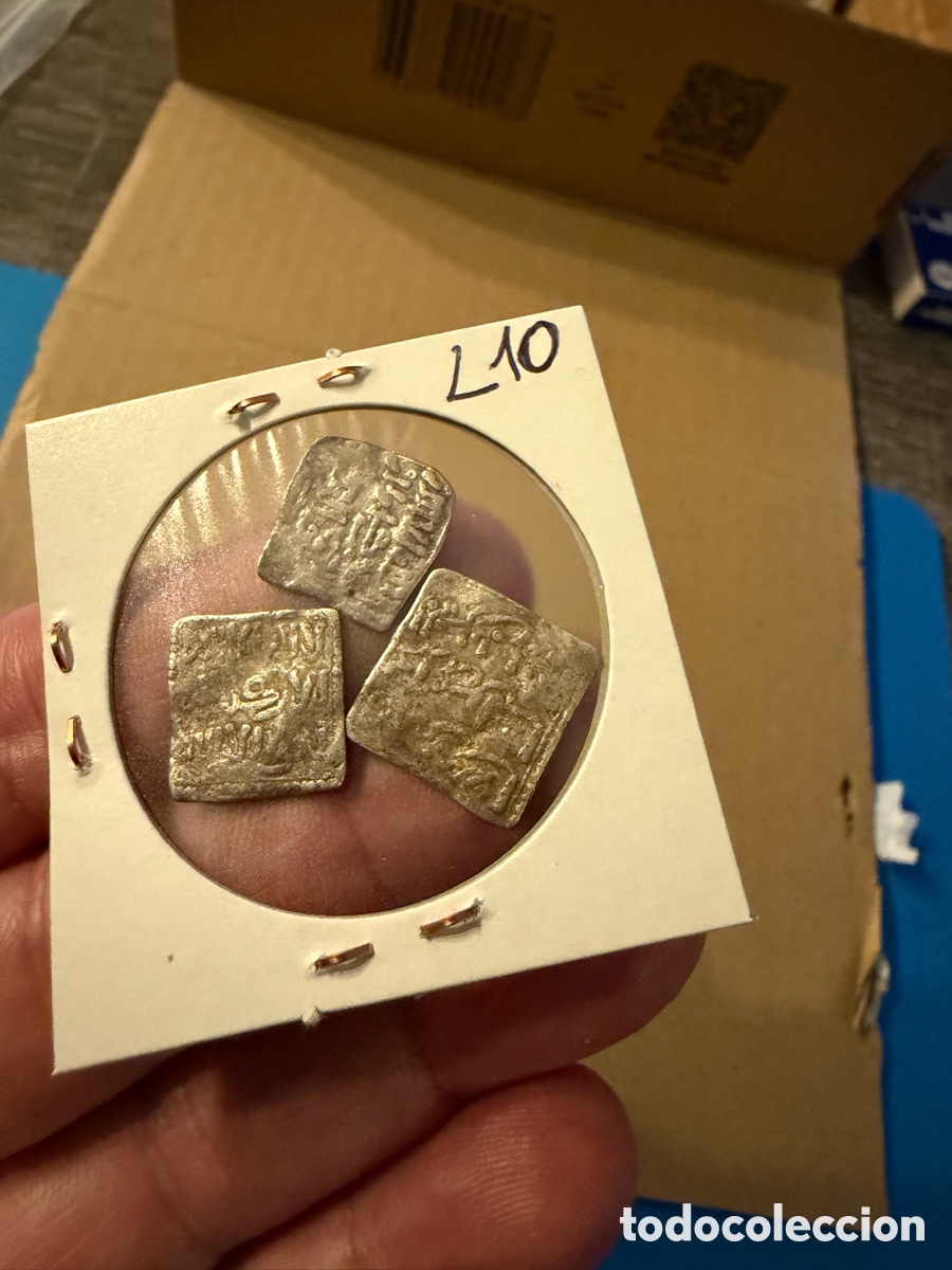 Monedas Hispano &aacute;rabes: 3 Almohade .Dirham D&iacute;rhem.Merinies plata silver L10 - Foto 2
