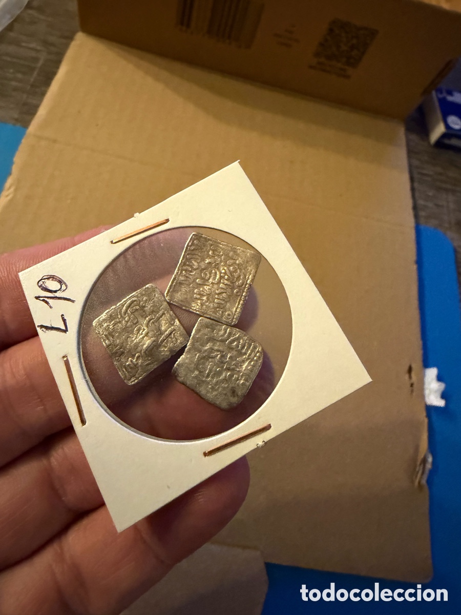 Monedas Hispano &aacute;rabes: 3 Almohade .Dirham D&iacute;rhem.Merinies plata silver L10 - Foto 4