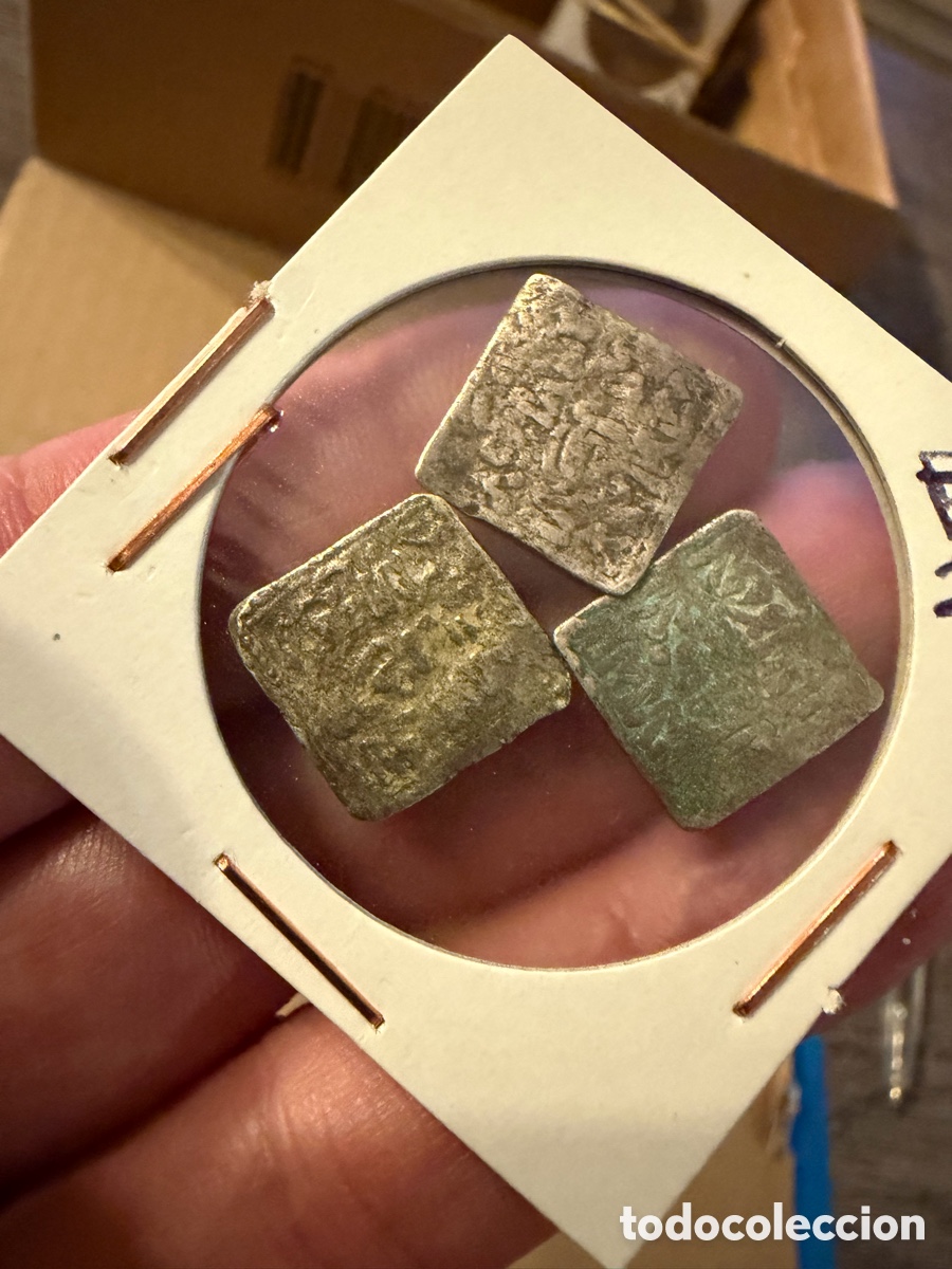 Monedas Hispano &aacute;rabes: 3 Almohade .Dirham D&iacute;rhem.Merinies plata silver L11 - Foto 2
