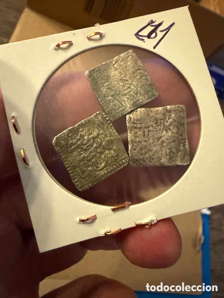 Monedas Hispano &aacute;rabes: 3 Almohade .Dirham D&iacute;rhem.Merinies plata silver L11 - Foto 3