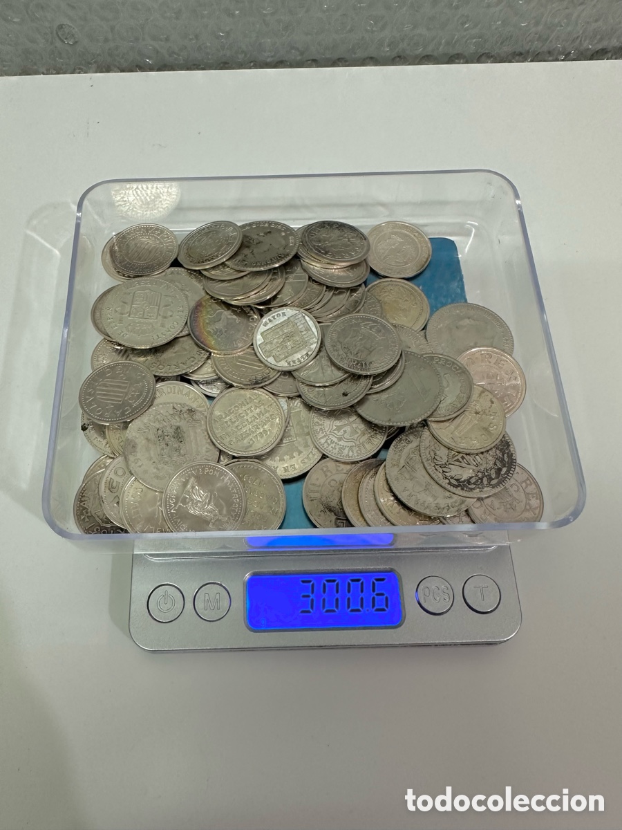 Hispanic Arab Coins: Antiguo Lote de 300 Gramos De Plata 925 monedas de heraldo