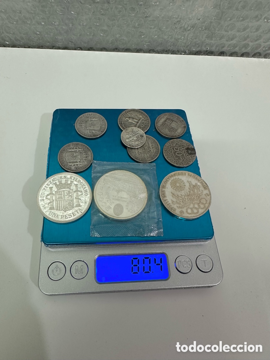 Monnaies hispano-arabes: Lote De Monedas De Plata 80 Gramos