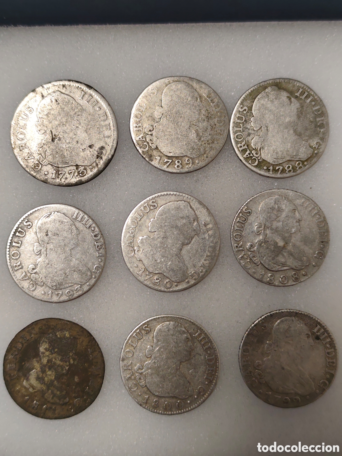 Monedas hispano &aacute;rabes: Gran lote de monedas de plata muy antiguas originales