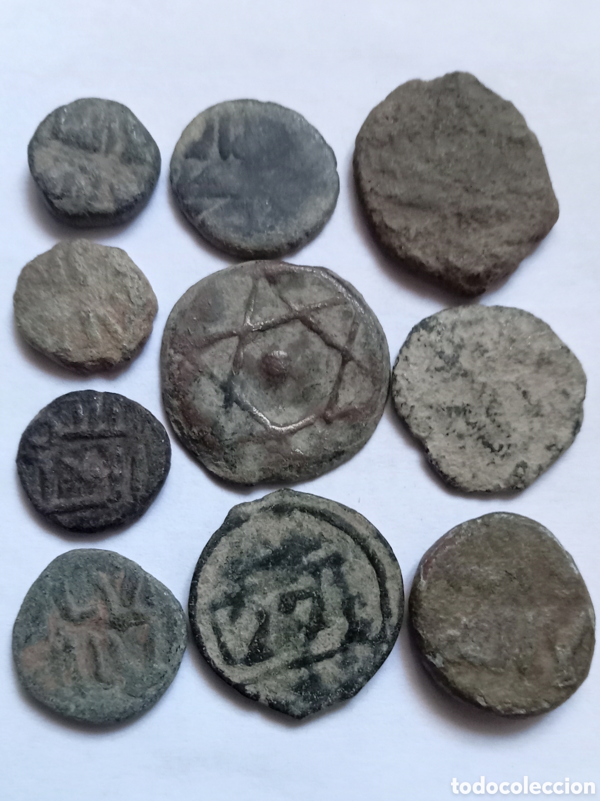 Monedas hispano &aacute;rabes: 10 FELUS HISPANO ARABES- DIVERSAS EPOCAS