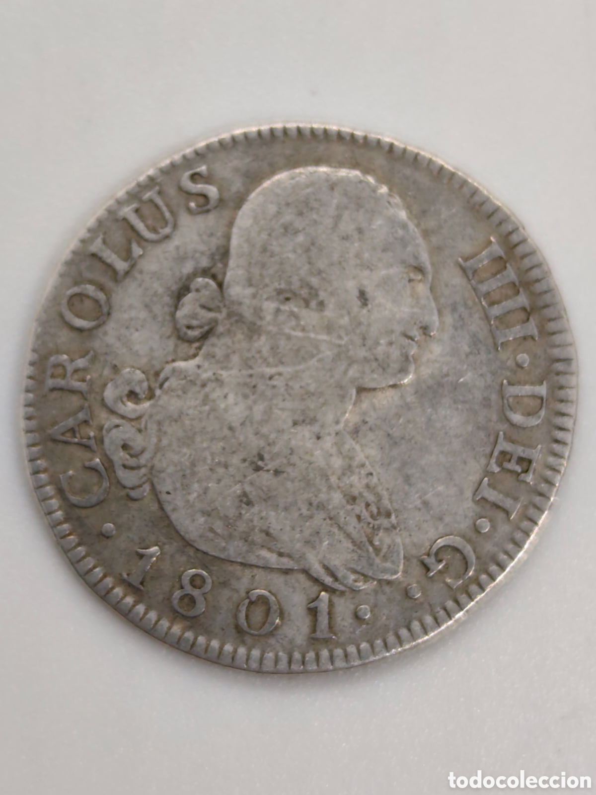 Monedas hispano &aacute;rabes: Moneda de plata muy antigua 1801