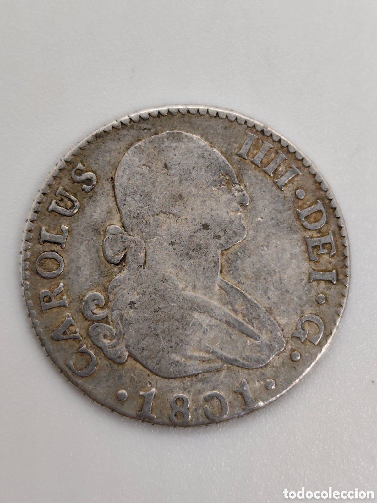 Monedas hispano &aacute;rabes: Moneda de plata muy antigua 1801