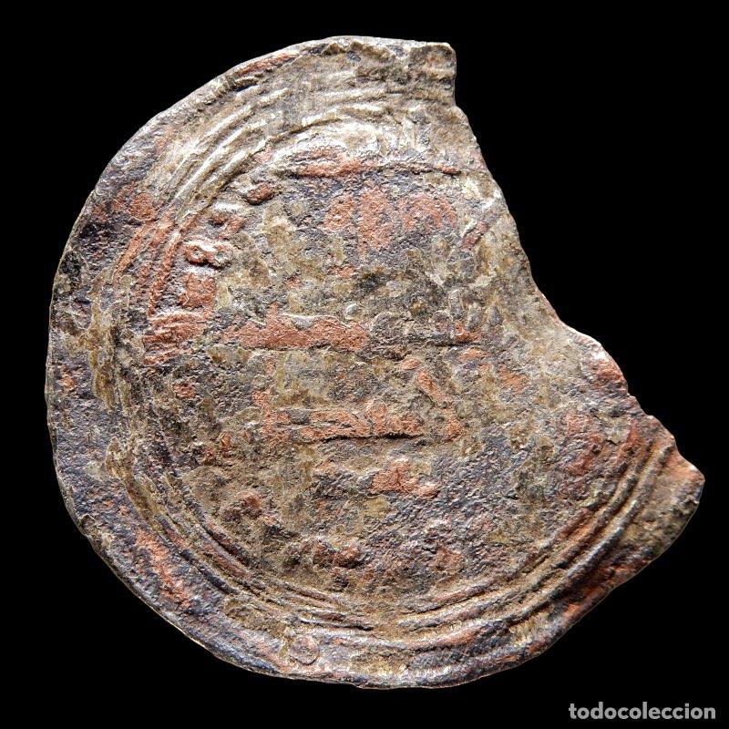 Monedas Hispano &aacute;rabes: Curioso Dirham Califal forrado, Abd al Rahman III. A28-M