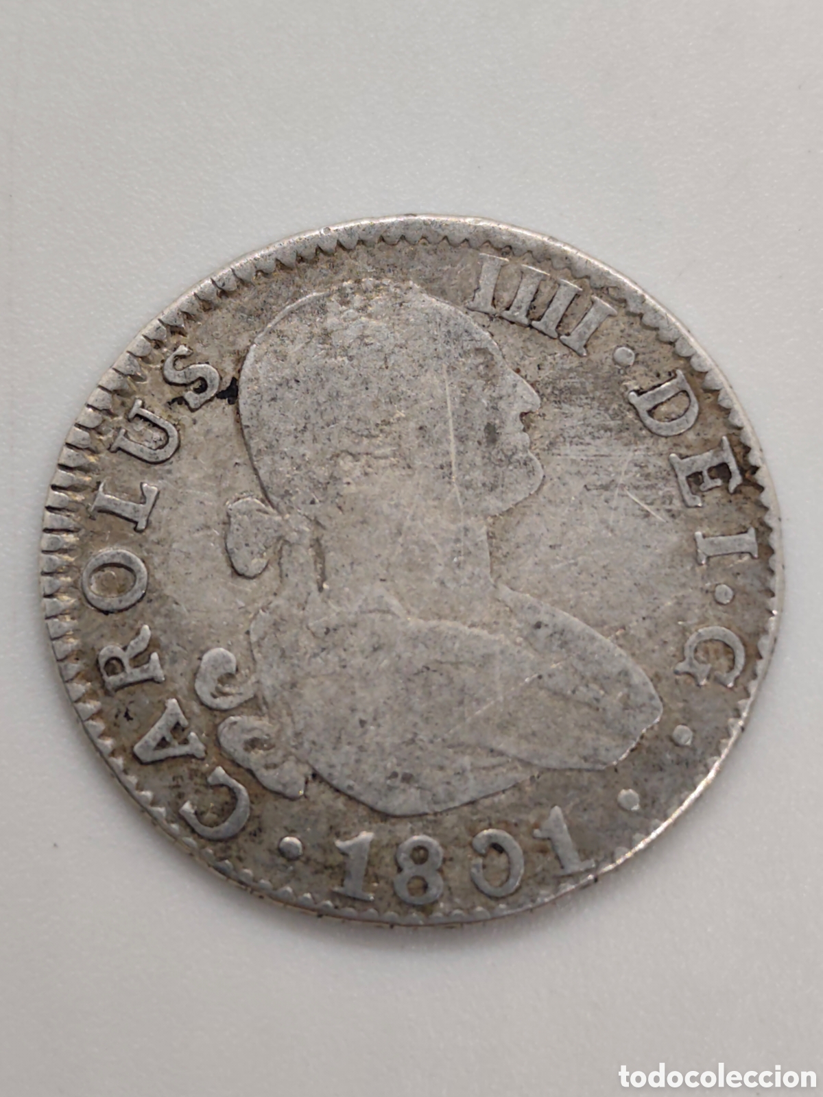 Monedas Hispano &aacute;rabes: Moneda muy antigua de plata 1801