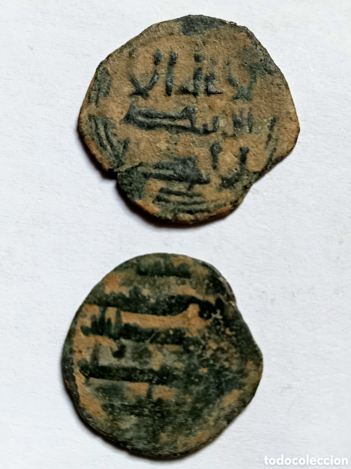 Monnaies hispano-arabes: ABD AL-RAHMAN II - SIGLO IX - AL-ANDALUS - 2 FELUS