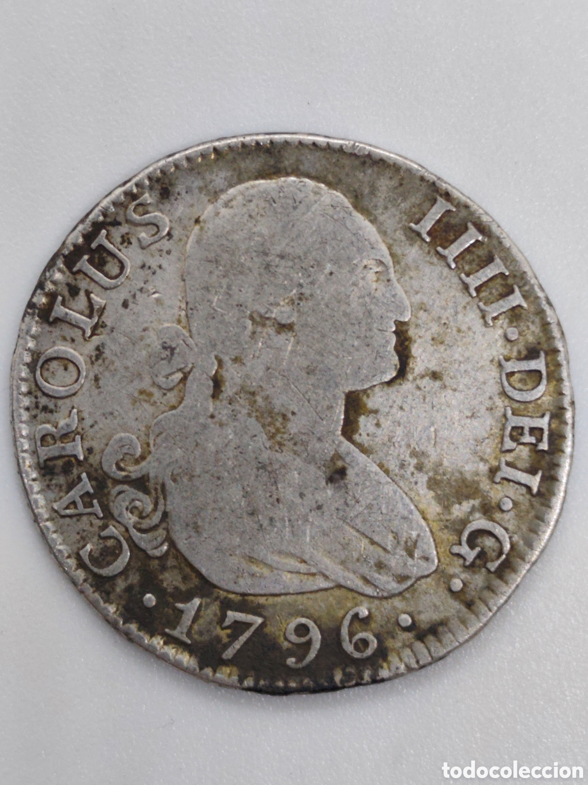 Monedas Hispano &aacute;rabes: Moneda de plata antigua 2 reales