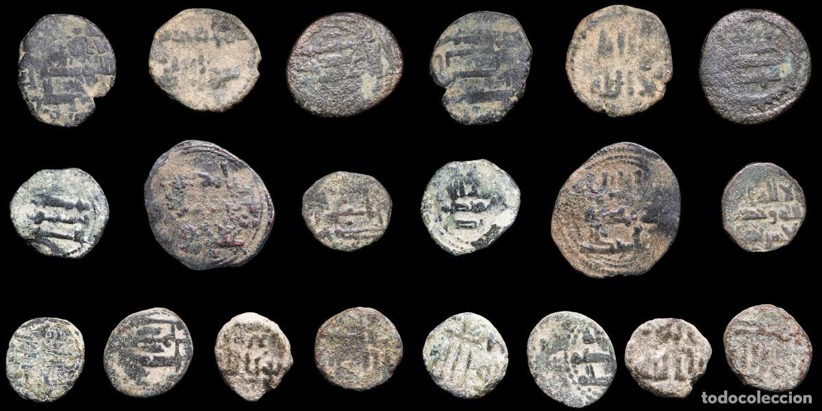 Monedas Hispano &aacute;rabes: Fals Muslim Spain period governors, 10 Coins Lot.