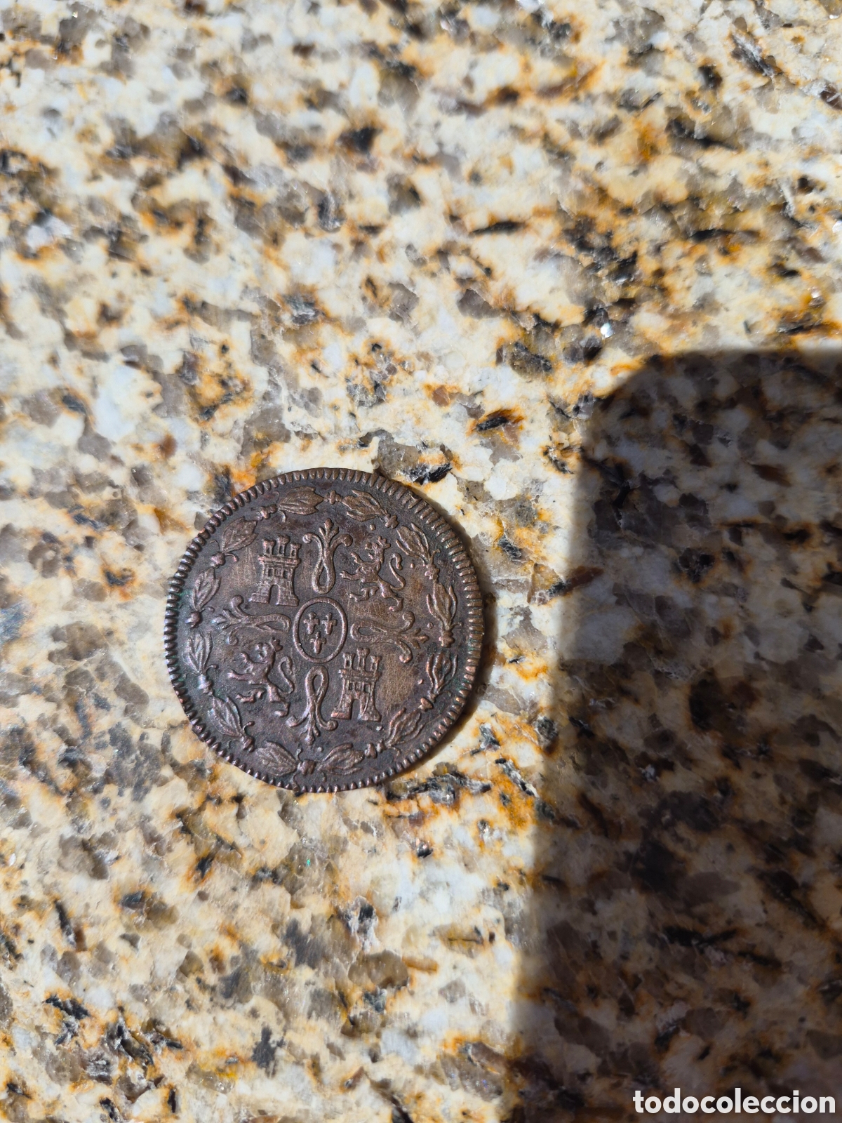 Monedas Hispano &aacute;rabes: Fernando Vll 8 maraved&iacute;s 1820 - Foto 2