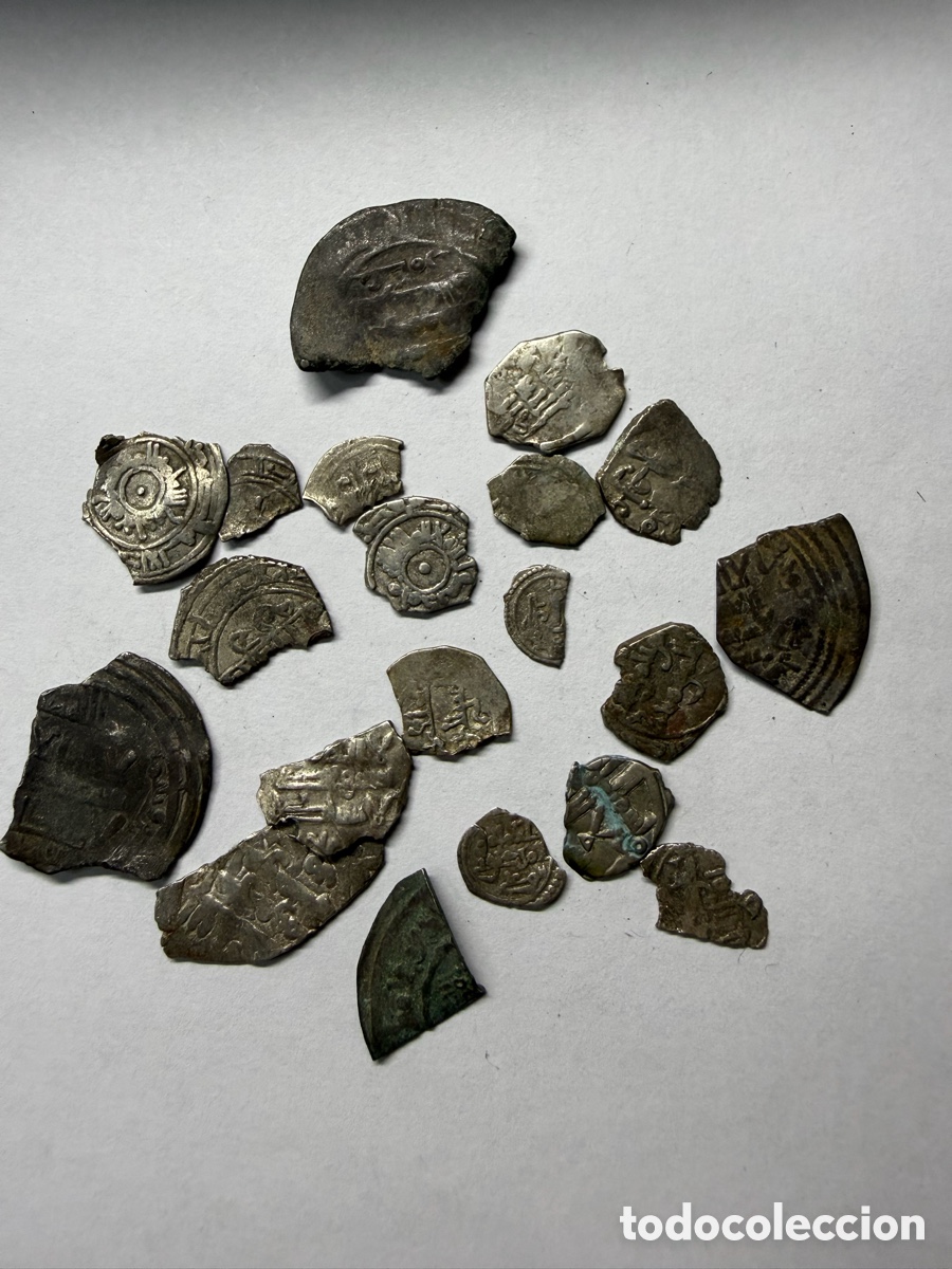 Monedas Hispano &aacute;rabes: Lote de monedas &aacute;rabes de plata fraccionadas