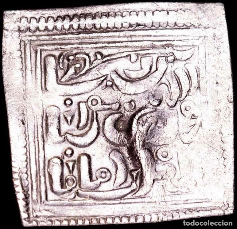 Monedas Hispano &aacute;rabes: Almohades. Christian type square anonymous dirham (Millares type). Plata, Lote 2828