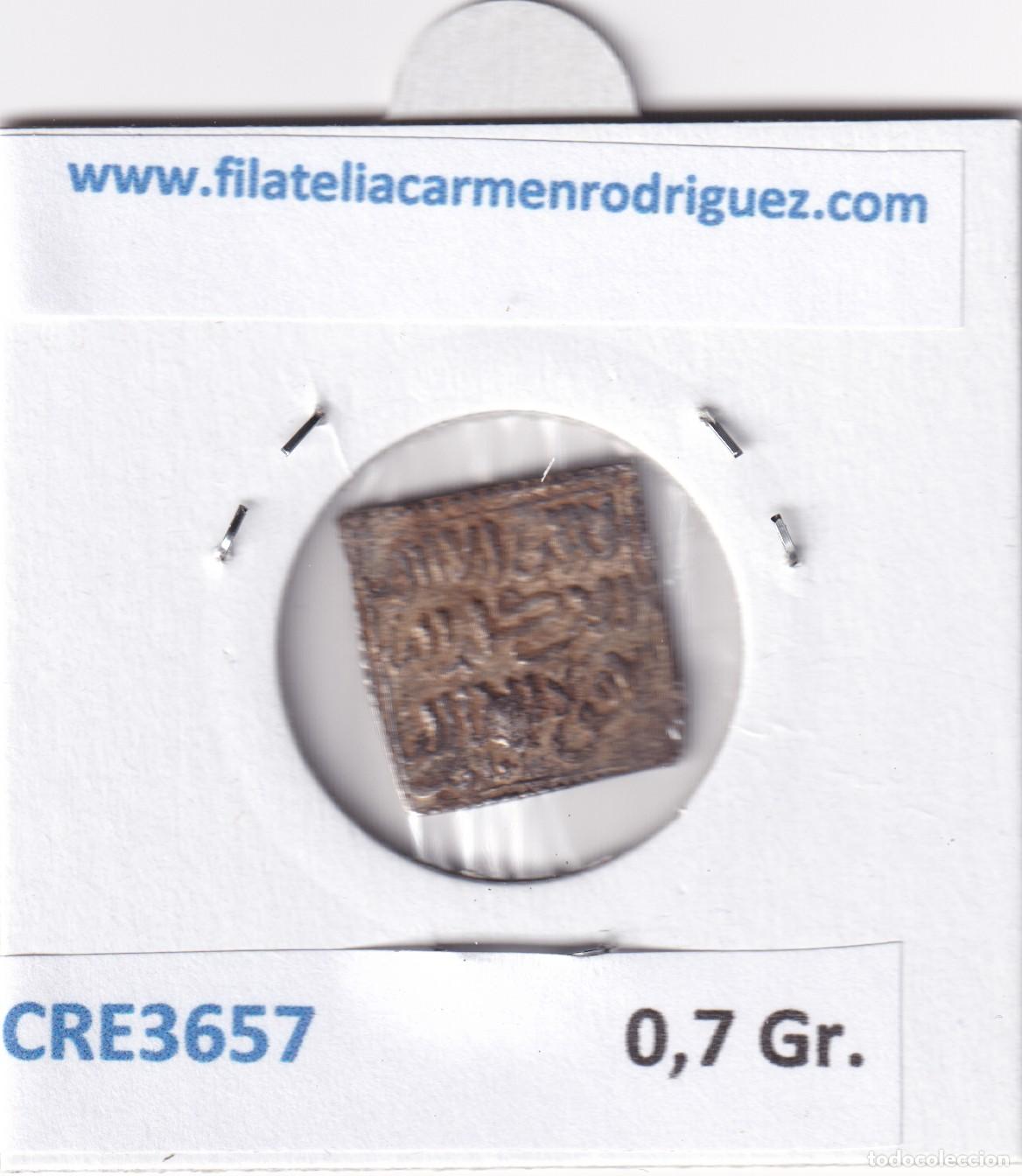 Monedas Hispano &aacute;rabes: CRE3657 MONEDA ALMOHADE 1/2 DIRHAM SIN CECA PLATA - Foto 4