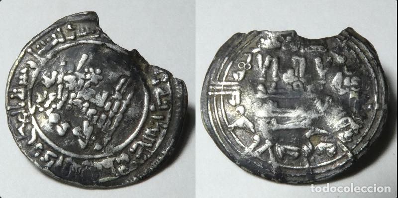 Monedas Hispano &aacute;rabes: Moneda de Abderraman III Dirhem emiral 334 H. ceca Al Andalus - Foto 1