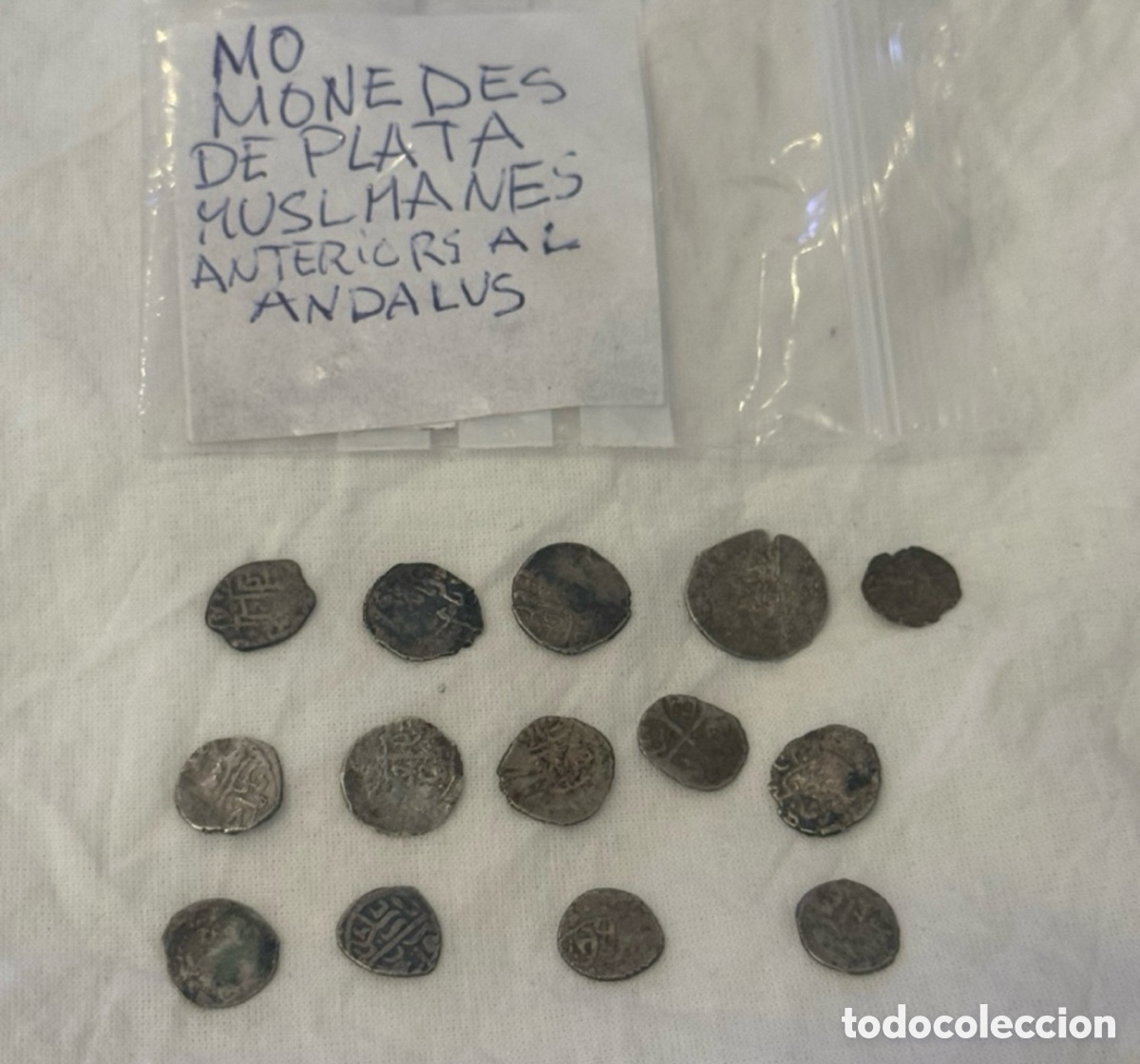 M&uuml;nzen maurisches Spanien: Lote 14 monedas isl&aacute;micas medievales de plata - Al-&Aacute;ndalus / Norte de &Aacute;frica - piezas a estudiar.