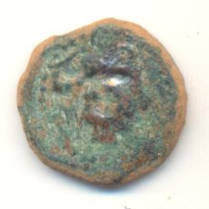Monedas ibéricas: 15- BARATO SEMIS DE EBUSUS IBIZA (200-100 A.C.) DIOS BES
