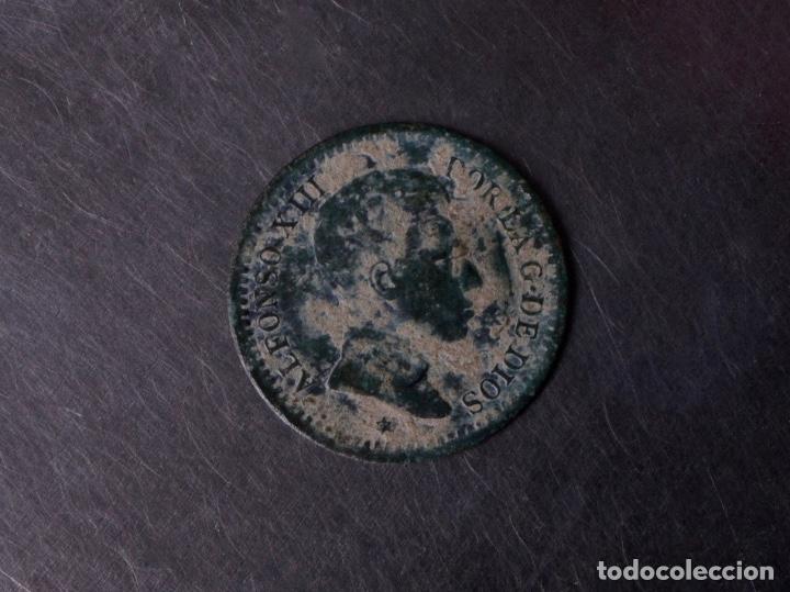 Monedas ib&eacute;ricas: MONEDA DE COBRE ALFONSO XIII 1905, 2 C&Eacute;NTIMOS - Foto 1