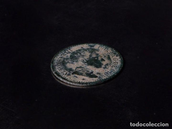 Monedas ib&eacute;ricas: MONEDA DE COBRE ALFONSO XIII 1905, 2 C&Eacute;NTIMOS - Foto 2