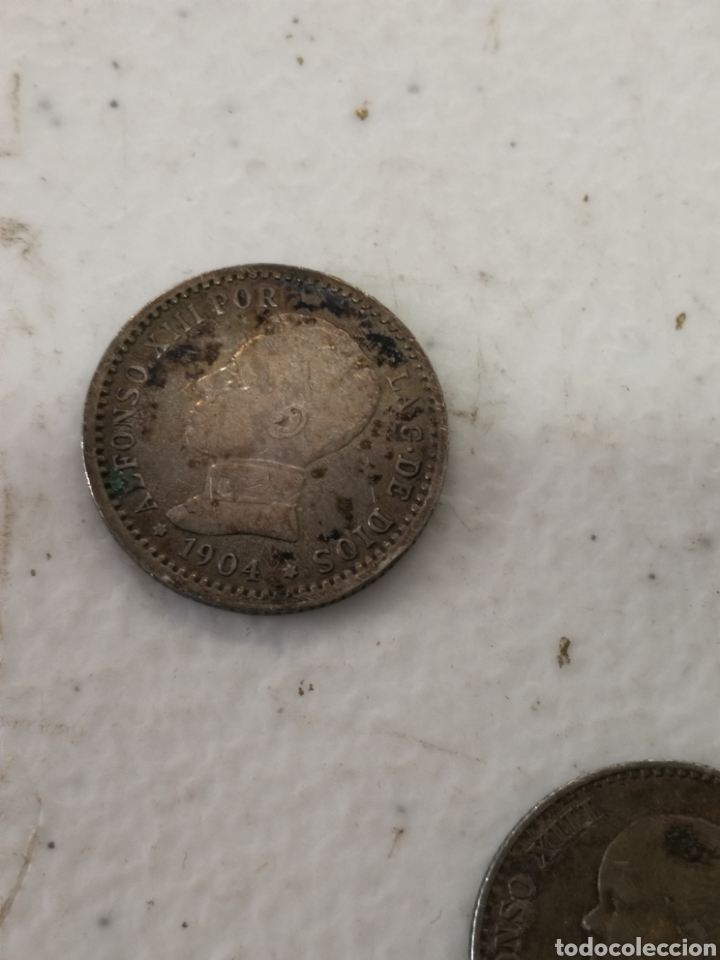 Monedas ib&eacute;ricas: LOTE DE MONEDAS DE CINCUENTA C&Eacute;NTIMOS DE PLATA - Foto 3