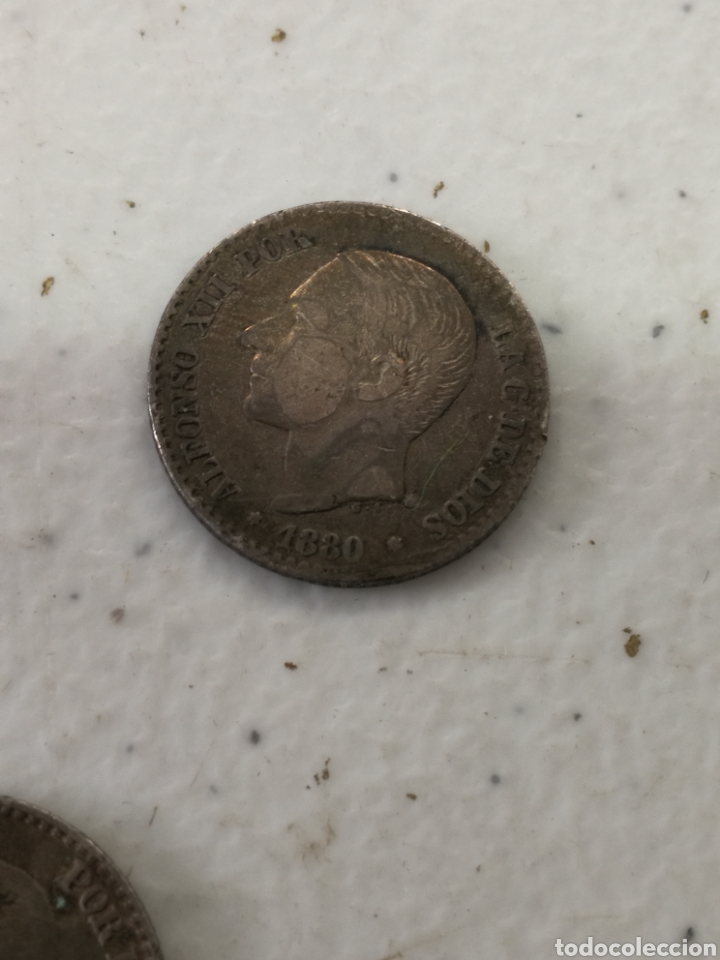 Monedas ib&eacute;ricas: LOTE DE MONEDAS DE CINCUENTA C&Eacute;NTIMOS DE PLATA - Foto 4