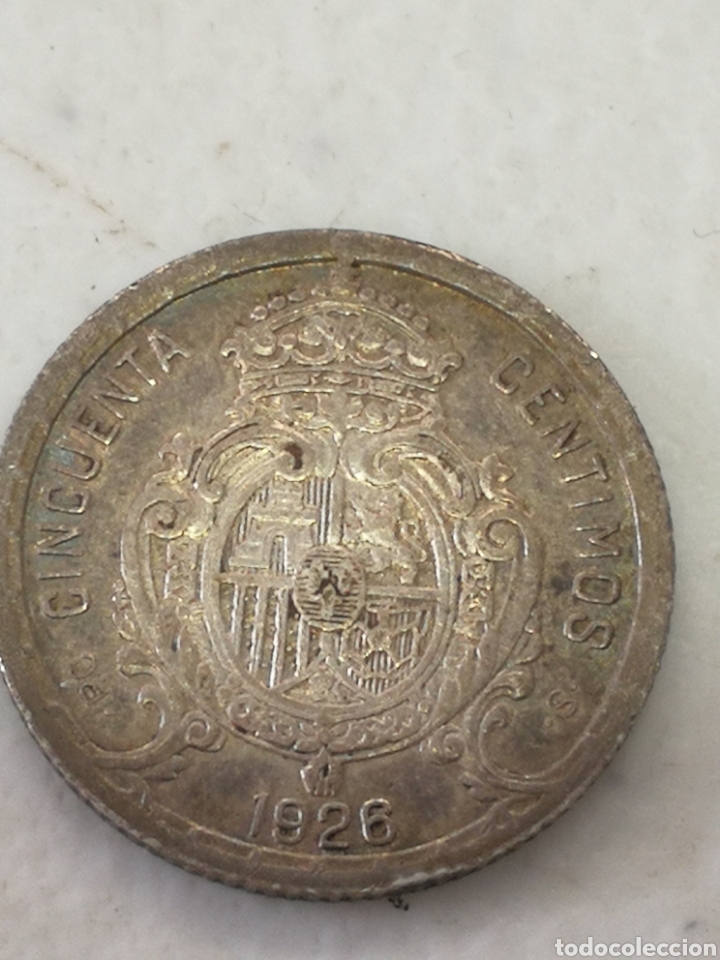 Monedas ib&eacute;ricas: LOTE DE MONEDAS DE CINCUENTA C&Eacute;NTIMOS DE PLATA - Foto 11