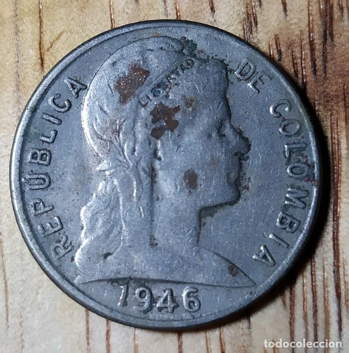 Monedas ib&eacute;ricas: MONEDA REPUBLICA DE COLOMBIA 1946 V CENTAVOS - Foto 1